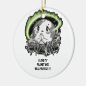 Red mij, Draag uw boodschap, inspireer verandering Keramisch Ornament (Links)