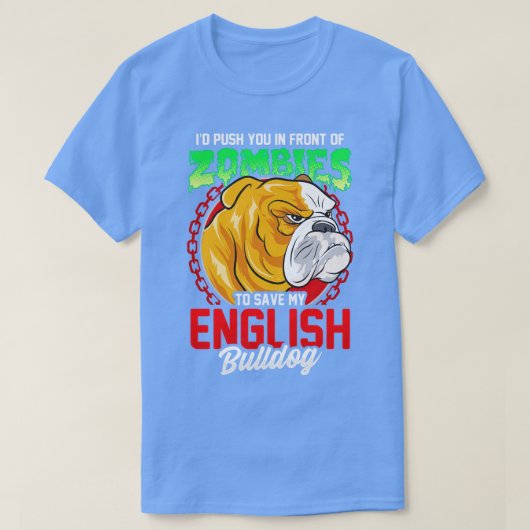 Red mijn Engelse buldog T-shirt (Design voorkant)