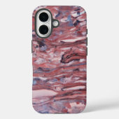 Red Mineral Stone Pattern Case-Mate iPhone Case (Achterkant)