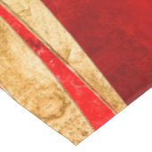 Red Minerals Gold Metallic Wavy Abstract Tafelkleed (Gekanteld)