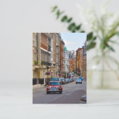Red Mini Cooper briefkaart van de stad (Staand voorkant)