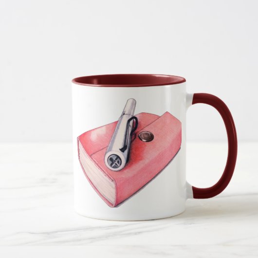 Red Mini Sketchbook Mug (Droite)