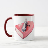 Red Mini Sketchbook Mug (Gauche)