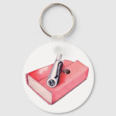 Red Mini Sketchbook Sleutelhanger (Voorkant)