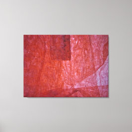 Red minimalism Stretched Canvas Print,Ordinary red Afdruk