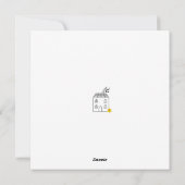 RED MINIMALIST feliciteert u met uw nieuwe apparte Feestdagenkaart (Achterkant)