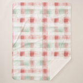 Red Mint Peppermint Mocha Plaid Stripes   (Devant)