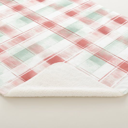 Red Mint Peppermint Mocha Plaid Stripes   (3/4)