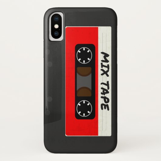 Red Mix-tape - geïnspireerde 80 en 90-inch retroac Case-Mate iPhone Case (Achterkant)