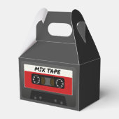 Red Mix-tape - geïnspireerde 80 en 90-inch retrosp Bedankdoosjes (Voorkant Zijde)