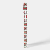 Red Mockingbird Poinsettia grenst aan rood Case-Mate iPhone Case (Achterkant / Links)