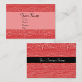 RED MODE BEADS VISITEKAARTJE (Voorkant / Achterkant)