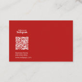 Red Modern Bedankt voor uw aankoop Visitekaartje (Achterkant)