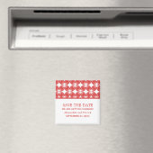 Red Modern Deco sparen de Magnet van de Datum Magneet (Insitu (Vaatwasser))