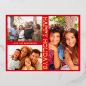 RED MODERN Gold HAPPY VACANCES MULTI Photo (Recto)