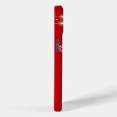 Red Modern Merry kerst Case-Mate iPhone Case (Achterkant / Rechts)