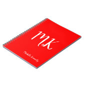 Red Modern Professional op maat Notitieboek (Linkerzijde)