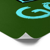 Red moeder aarde, ga groene aarde dag citaat poster (Hoek)