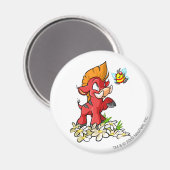 Red Moehog en Buzz Magneet (Voorkant / Achterkant)