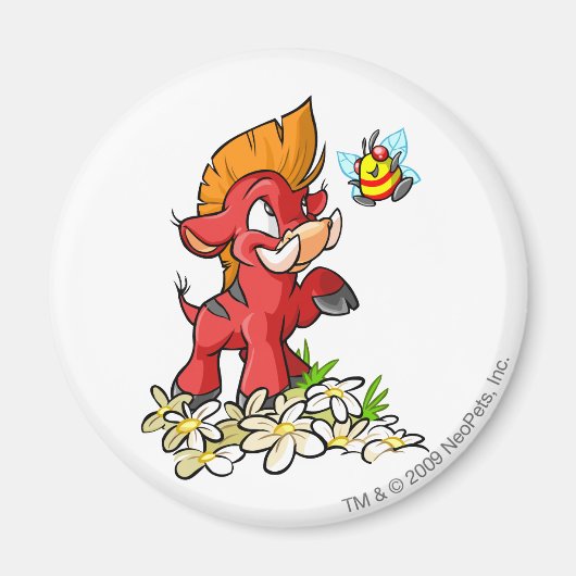 Red Moehog en Buzz Magneet (Voorkant)