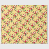 Red Monkey Chinees nieuwjaarswerkdocument Cadeaupapier (Vlak)