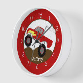 Red Monster Truck Boys' Nursery Kinder Wall (Hoek)