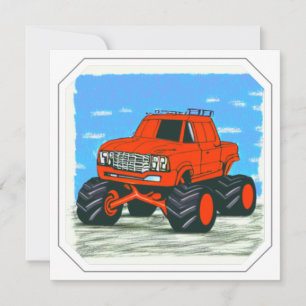 Red Monster Truck en Blue Monster Truck