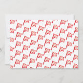 Red Monster Truck Invitation de fête d'anniversair (Dos)