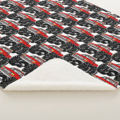 Red Monster Truck Sherpa Deken (3/4)