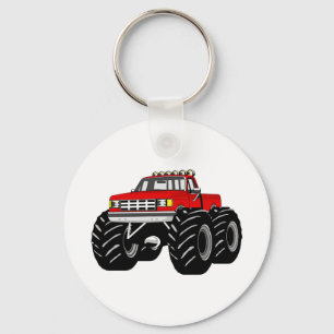RED MONSTER TRUCK SLEUTELHANGER