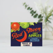 Red Moon Apples Briefkaart (Staand voorkant)