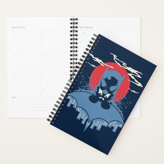 Red Moon Batman met Logo Planner (Display)