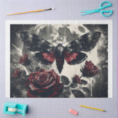 Red Moon Moth Tissuepapier (Craft)