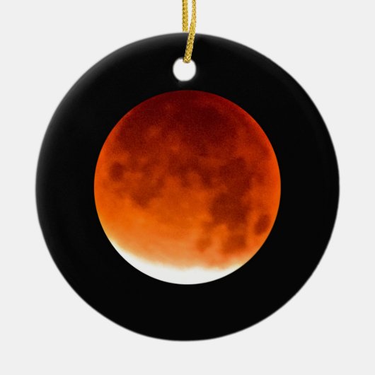 Red Moon Risiing Keramisch Ornament (Voorkant)