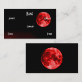 Red Moon Visitekaartje (Voorkant / Achterkant)