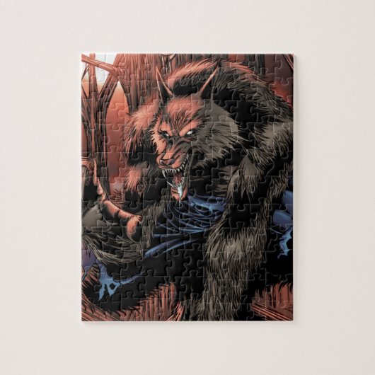 Red Moon Werewolf Legpuzzel (Verticaal)