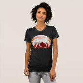 *Red Moon Wolf T-shirt (Voorkant volledig)