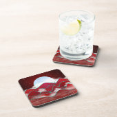 Red Moonrise Bier Onderzetter (Rechterzijde)