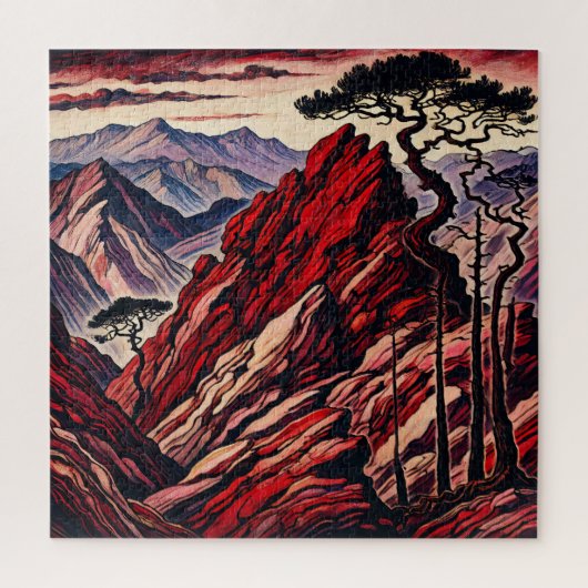 Red Mountain 600 Piece Puzzle (Vertical)