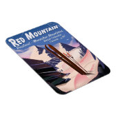 Red Mountain British Columbia, Canada ski-poster Magneet (Rechterzijde)