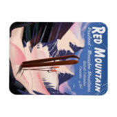 Red Mountain British Columbia, Canada ski-poster Magneet (Horizontaal)
