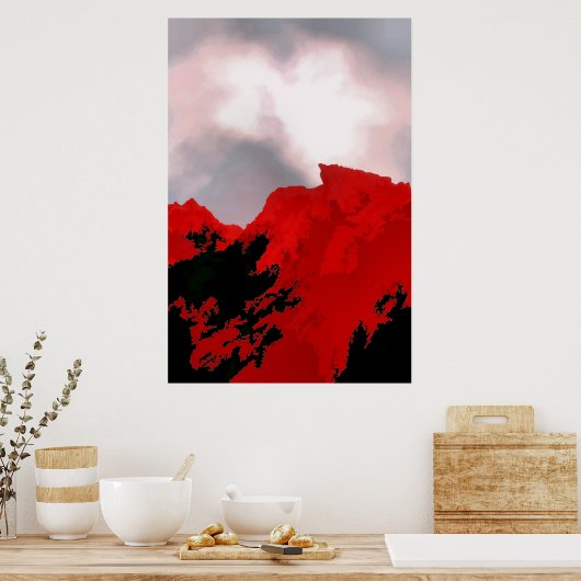 RED MOUNTAIN POSTER (Keuken)