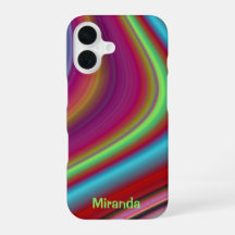 Red Multicolor Line Pattern