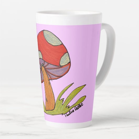 Red Mushroom Coffee Mug (Angle droit)