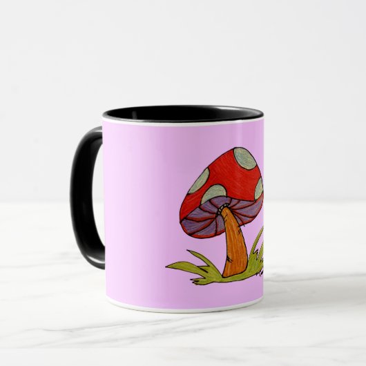 Red Mushroom Coffee Mug Mok (Voorkant links)