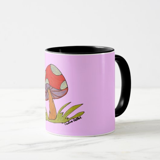 Red Mushroom Coffee Mug Mok (Voorkant rechts)