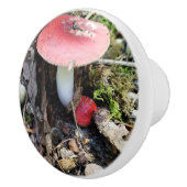Red Mushroom Fairy Ceramic Knob Keramische Knop (Rechts)