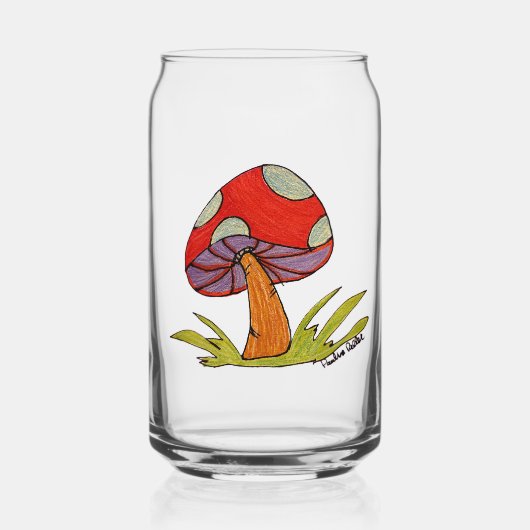 Red Mushroom Glass Blikvorm Glas (Voorkant)