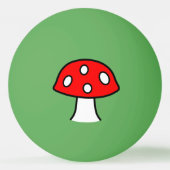 Red Mushroom Ping Pong Ball (Achterkant)