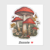 Red Mushroom Sticker (Vel)
